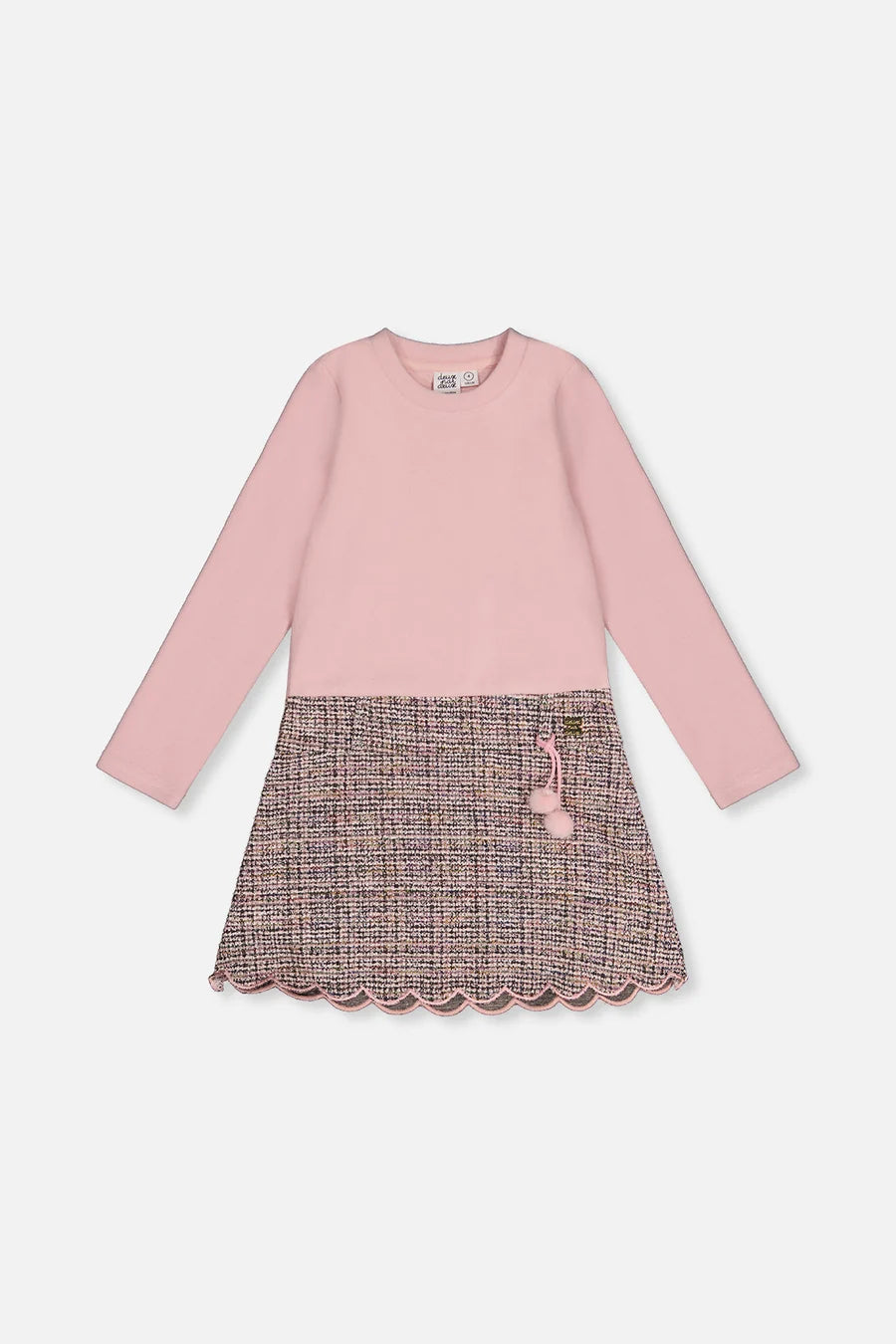 DEUX PAR DEUX - KID'S BI-MATERIAL DRESS