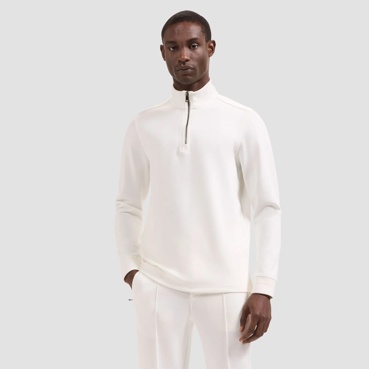 BUGATCHI - SOFT TOUCH 1/4 ZIP KNIT JF2420K95
