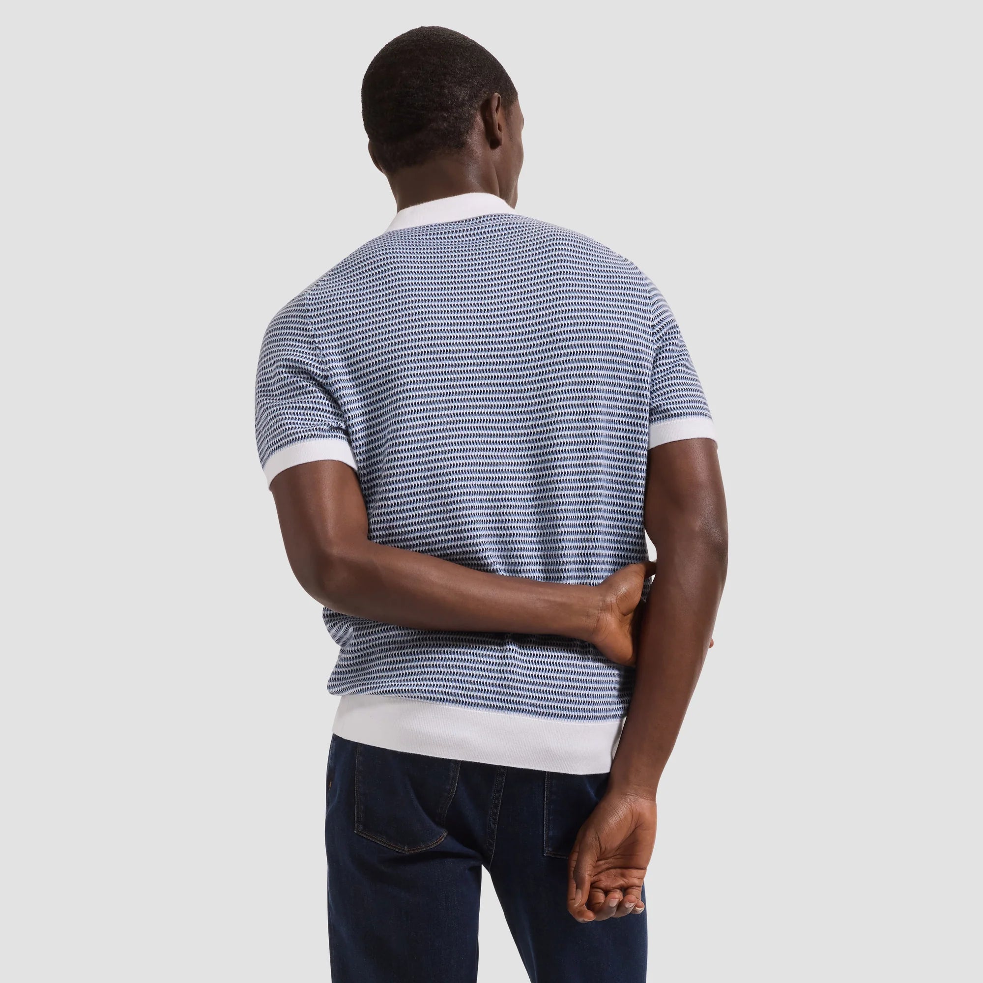 BUGATCHI - S/S JOHNNY COLLAR SWEATER JH250JC1