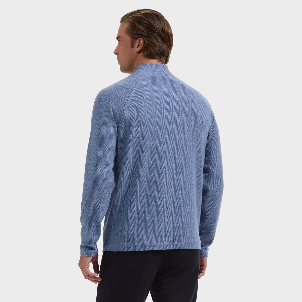 BUGATCHI - Chevron Quarter-Zip Pullover