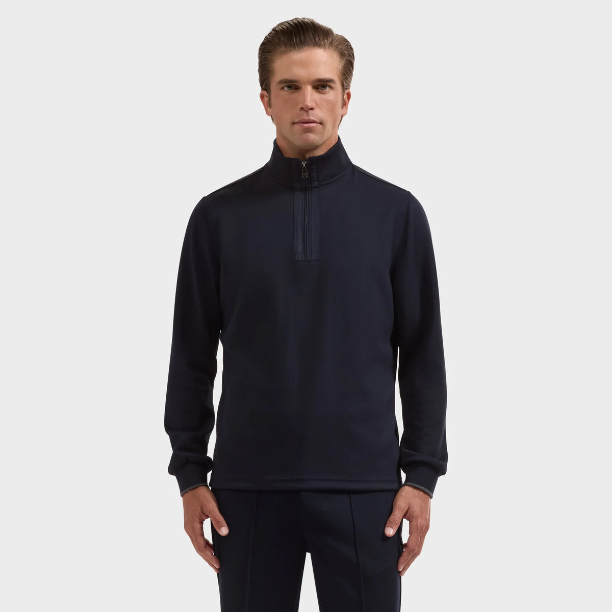 BUGATCHI - MEN'S SOFT TOUCH 1/4 ZIP KNIT