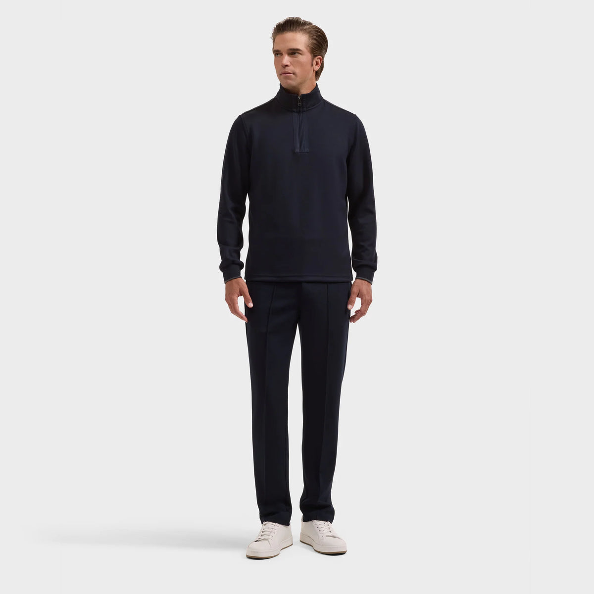 BUGATCHI - MEN'S SOFT TOUCH 1/4 ZIP KNIT