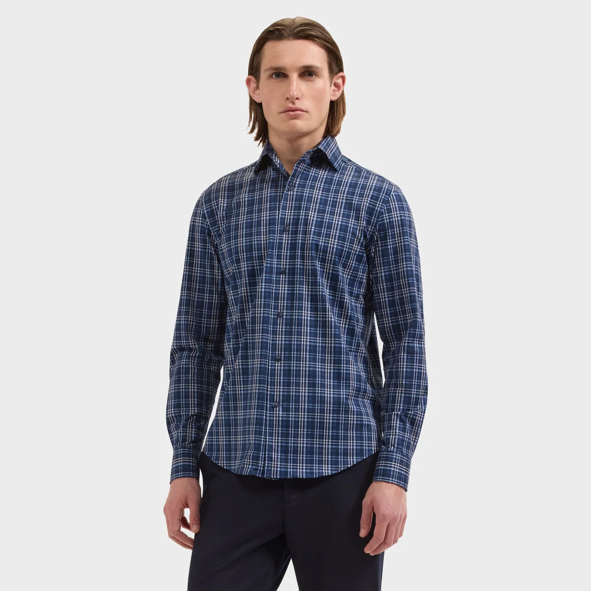 BUGATCHI - Devon OoohCotton® Plaid Shirt