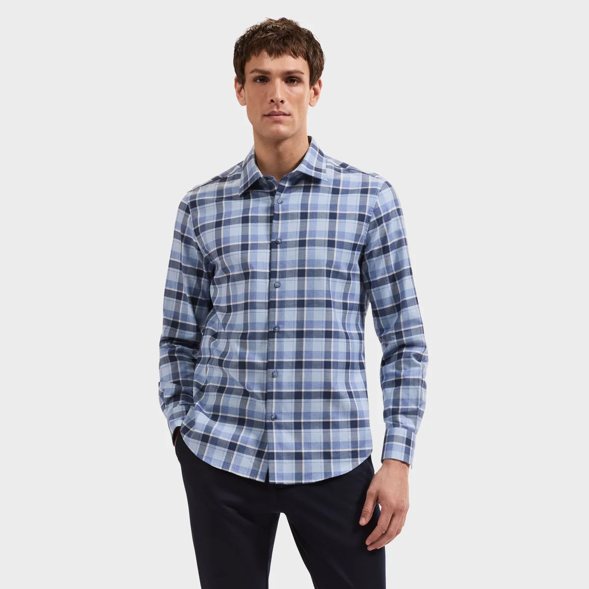 BUGATCHI - JULIAN WOVEN L/S BUTTON DOWN