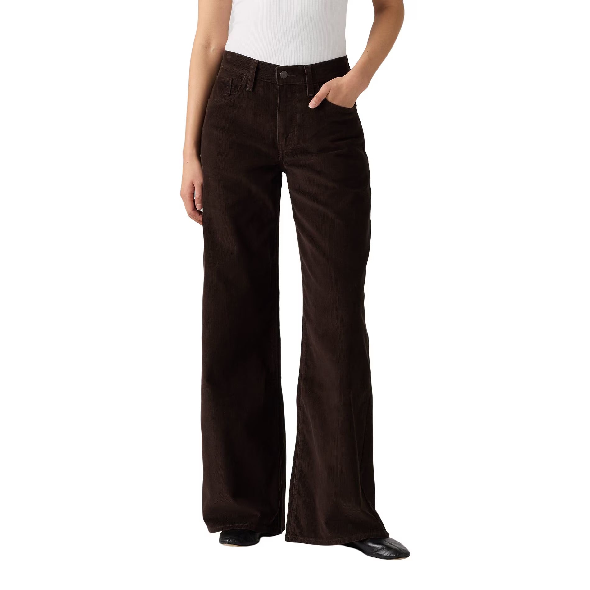 LEVI'S - WOMEN'S MIDDY WIDE LEG JAVA CORDUROY