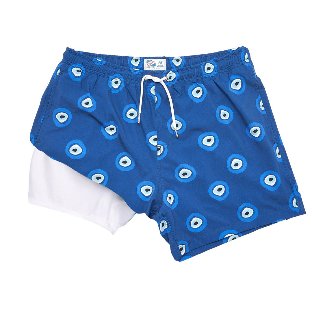 BERMIES- MEN'S MYKONOS SWIM TRUNKS