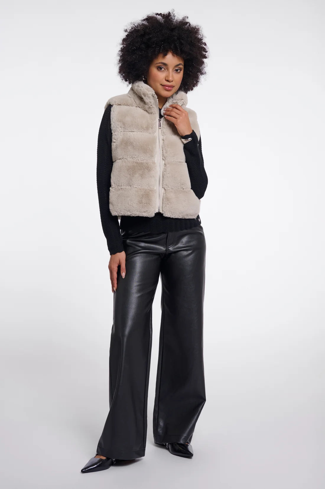 RINO & PELLE - FAUX FUR WAISTCOAT