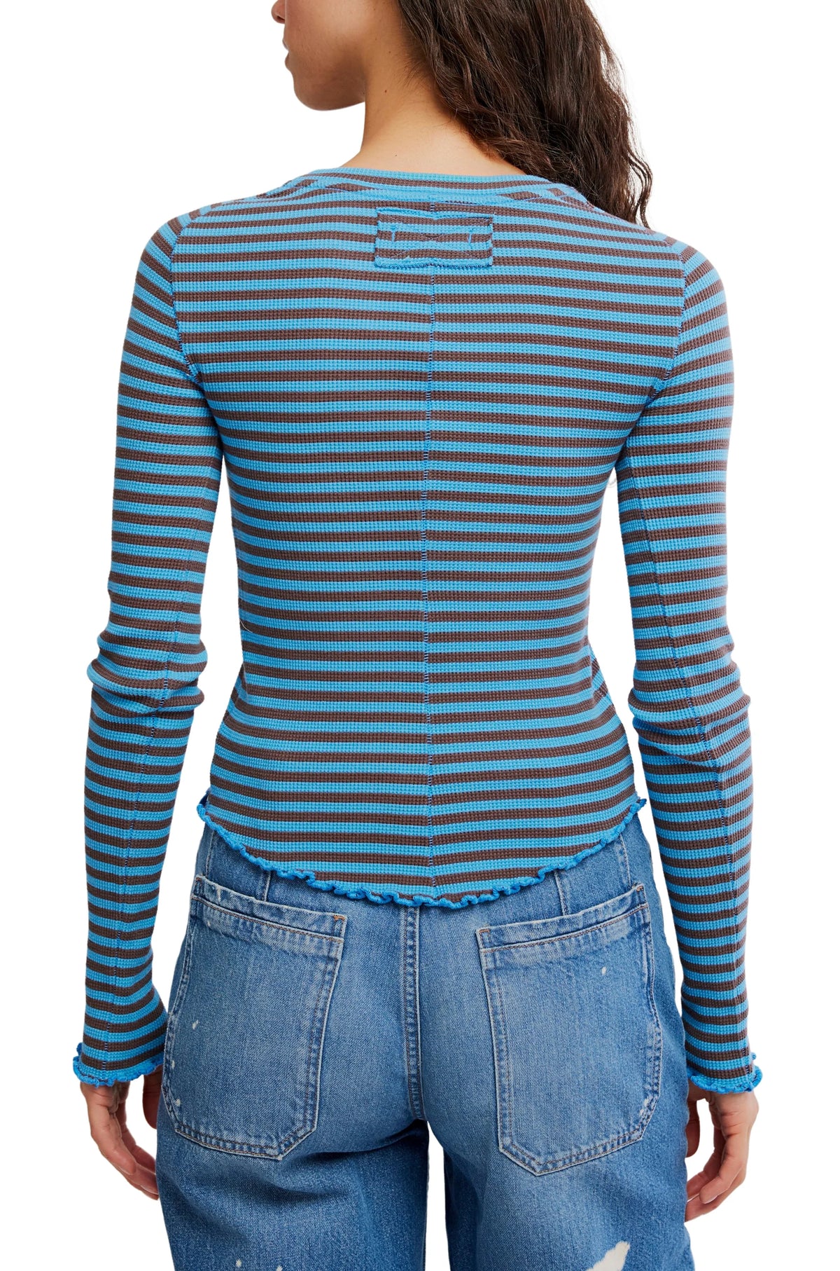 FREE PEOPLE - EASY DOES IT STRIPED TEE