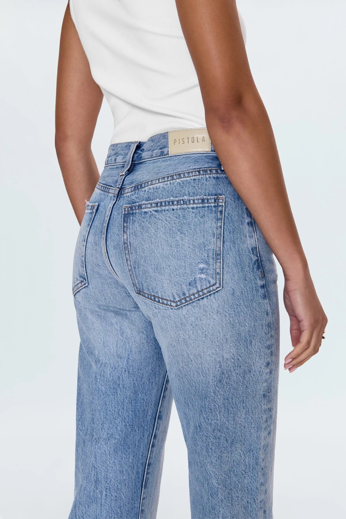 PISTOLA - WOMEN'S LEXI MID RISE, STRAIGHT LEG JEAN