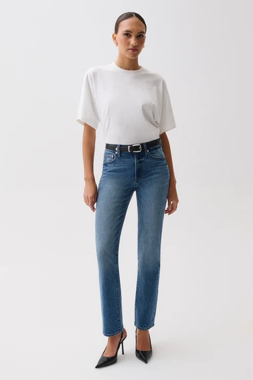 PISTOLA - ALEKS MID RISE STRAIGHT LONG PANT