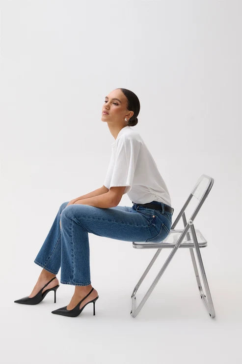 PISTOLA - ALEKS MID RISE STRAIGHT LONG PANT