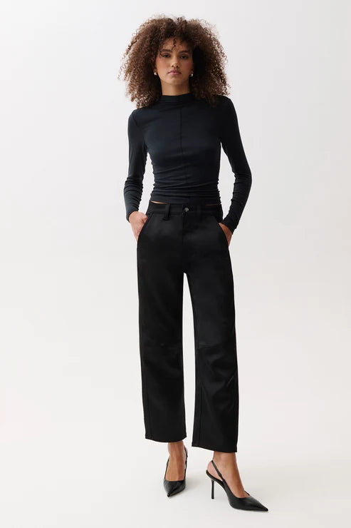PISTOLA - BEAU SATEEN SEAMED CRESCENT LEG PANT