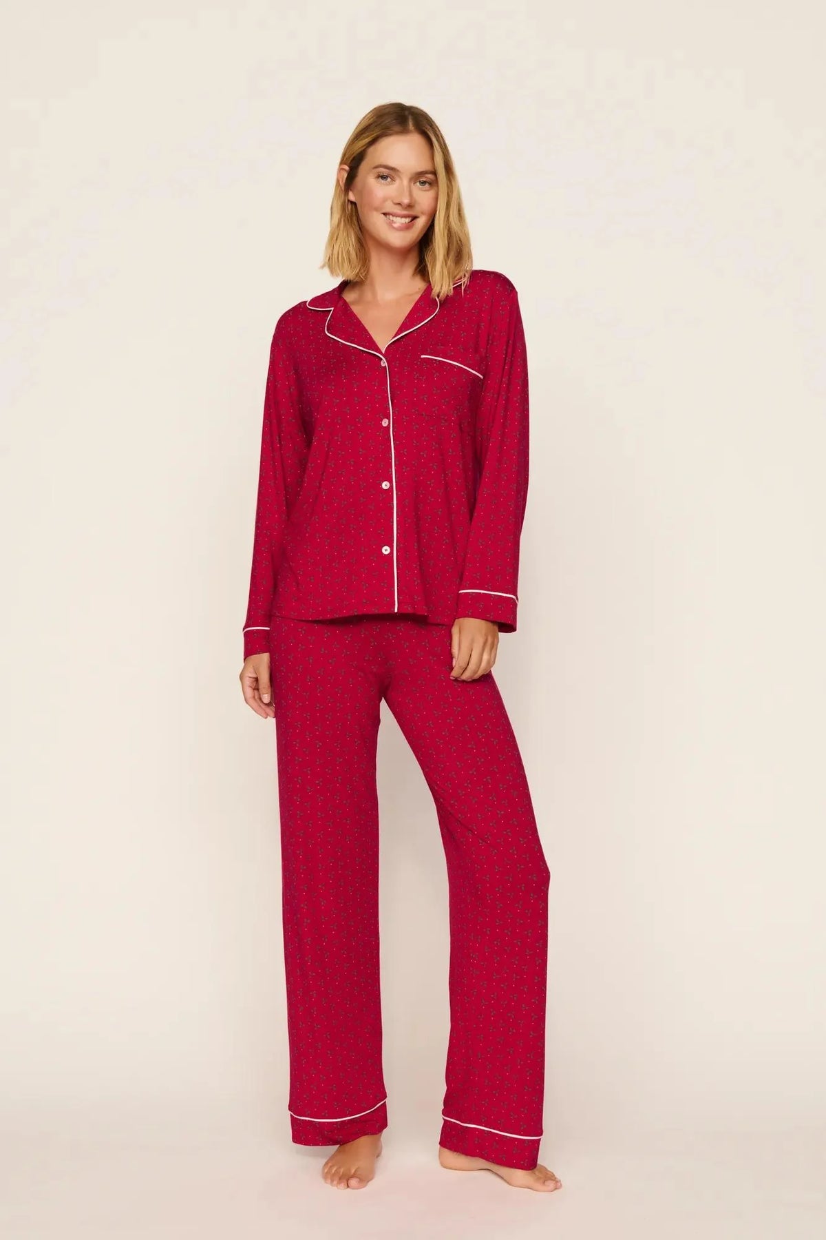 EBERJEY - GISELE PRINTED LONG PJ SET