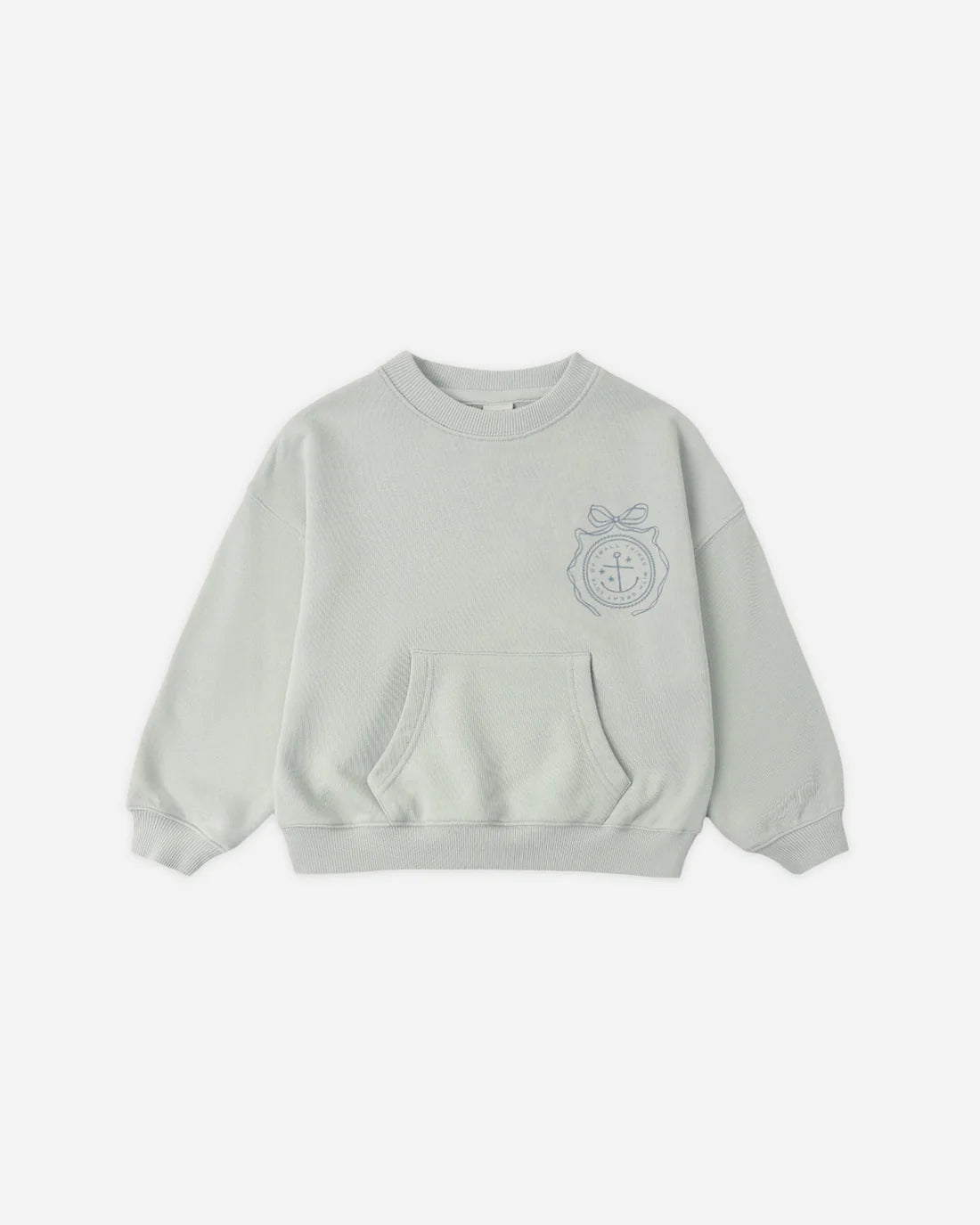 RYLEE + CRU - KIDS POUCH POCKET CREW SEAFOAM