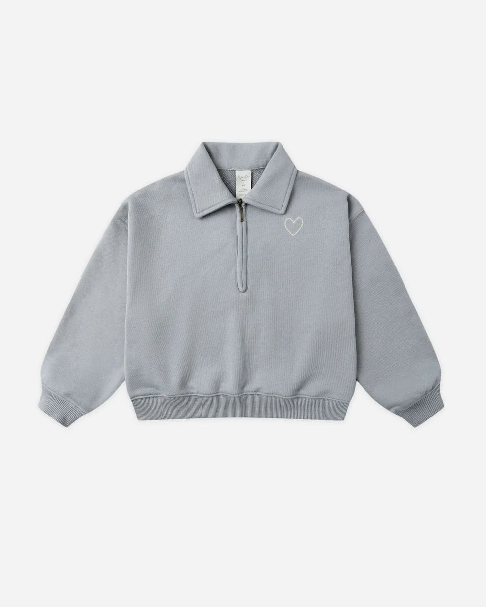 RYLEE + CRU- KIDS QUARTER ZIP SWEATSHIRT