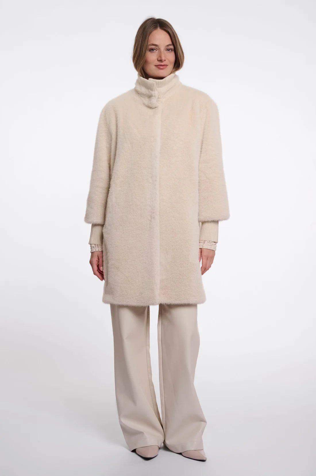 RINO & PELLE - MEDIUM LENGTH JACKET WITH RIB CUFFS