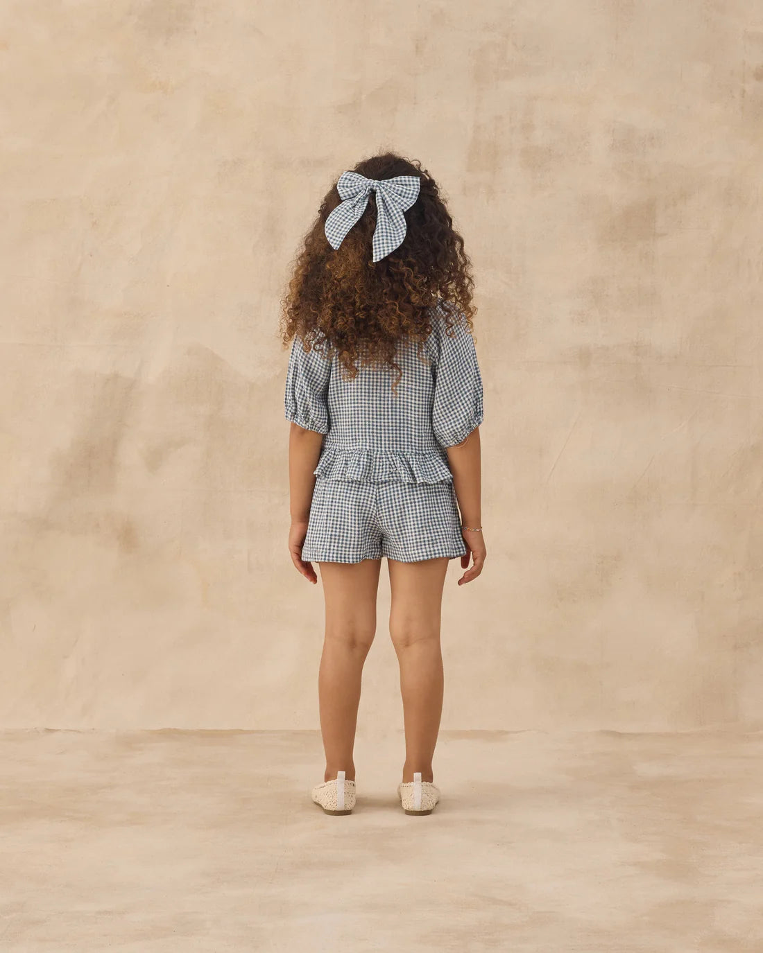 RYLEE + CRU - KIDS JUNIPER SET MARINE GINGHAM