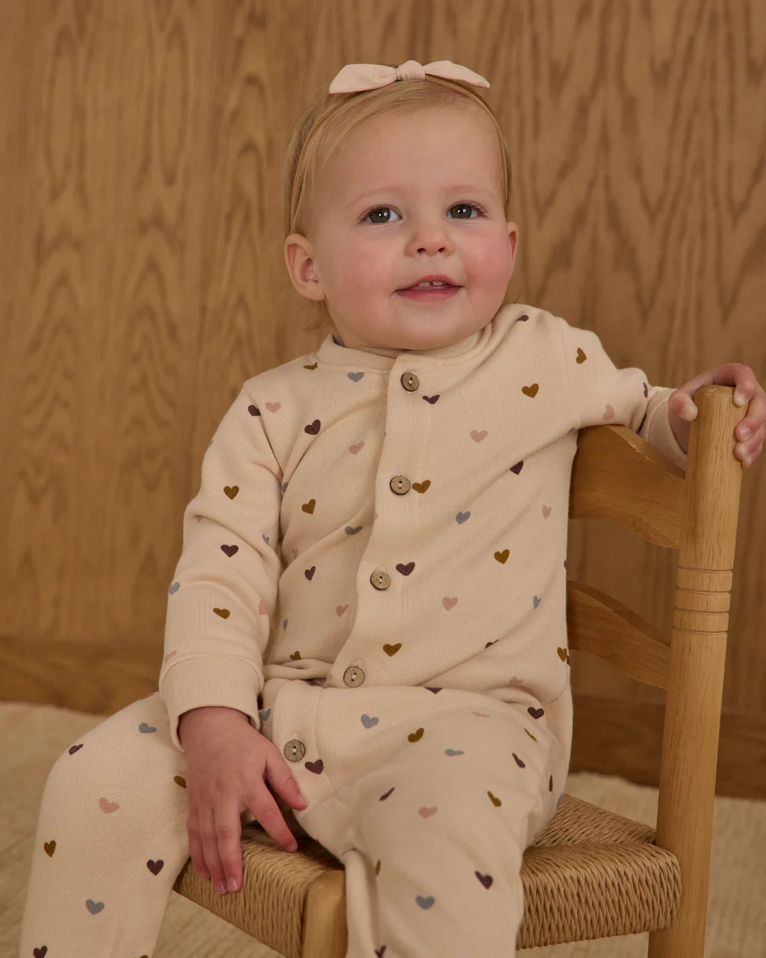 RYLEE + CRU- HEARTS BUTTON DOWN JUMPSUIT