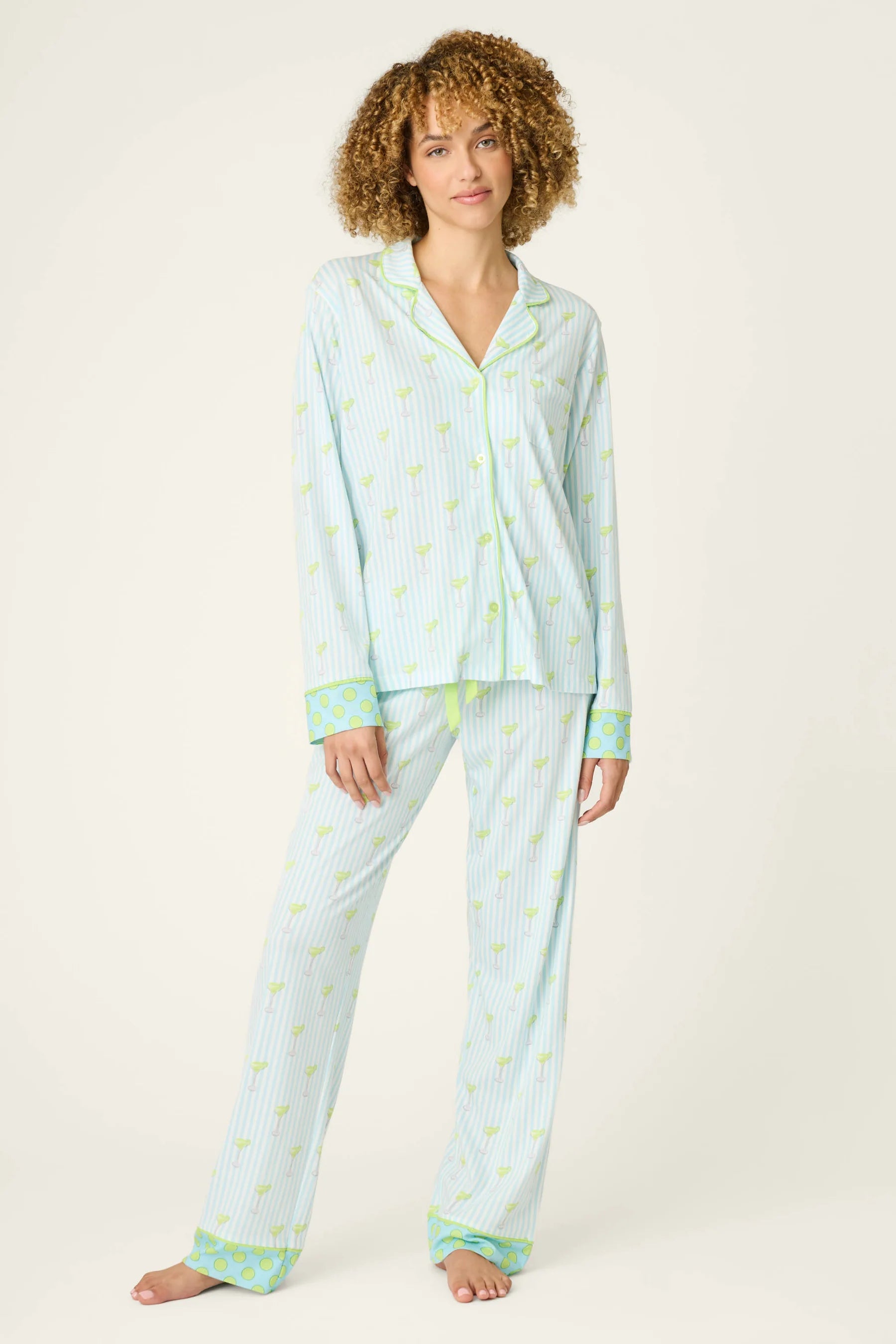 PJ SALVAGE - WOMEN'S PLAYFUL PRINTS PJ SET
