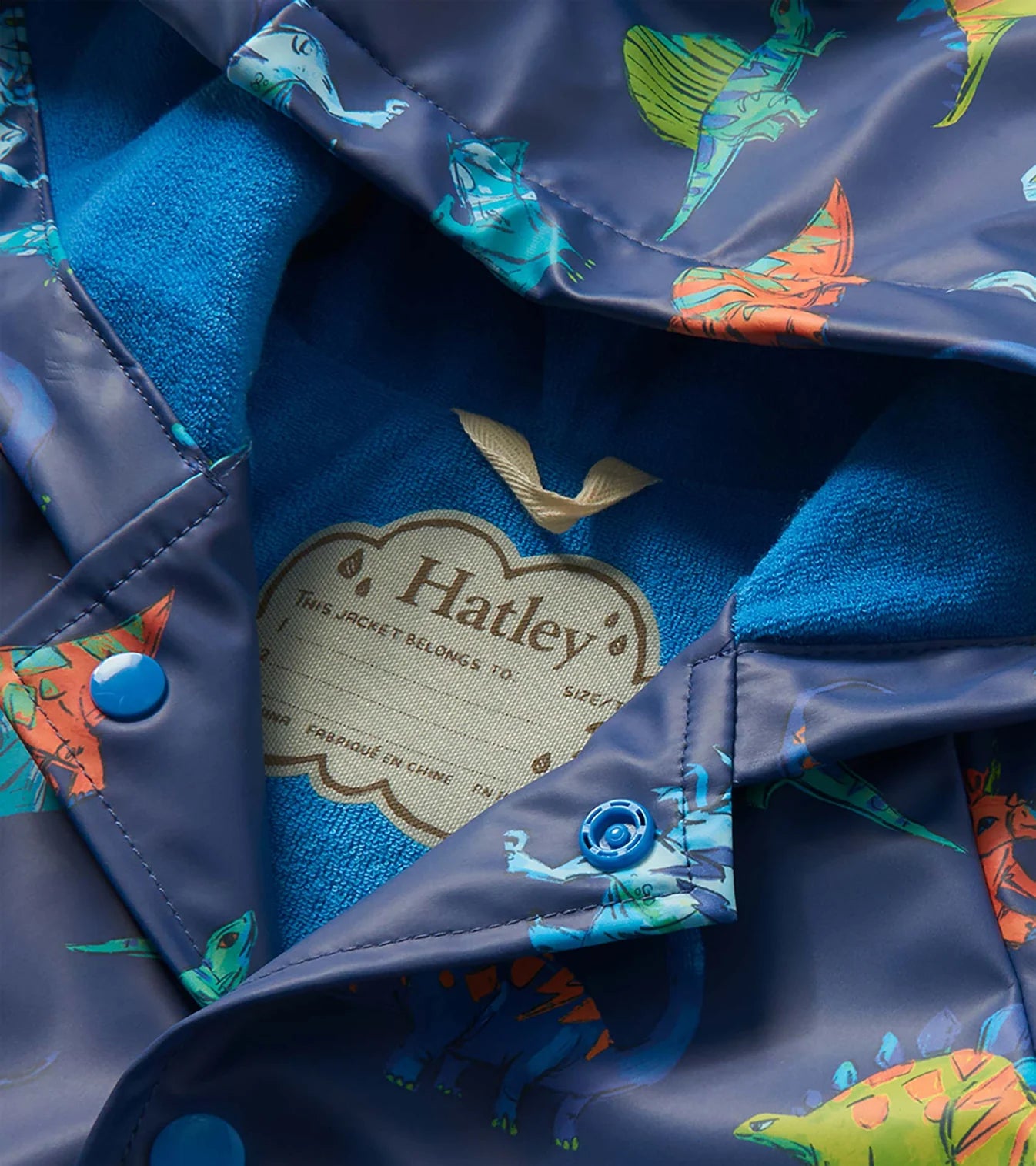 HATLEY - KIDS DINO PARTY SNAP RAIN COAT