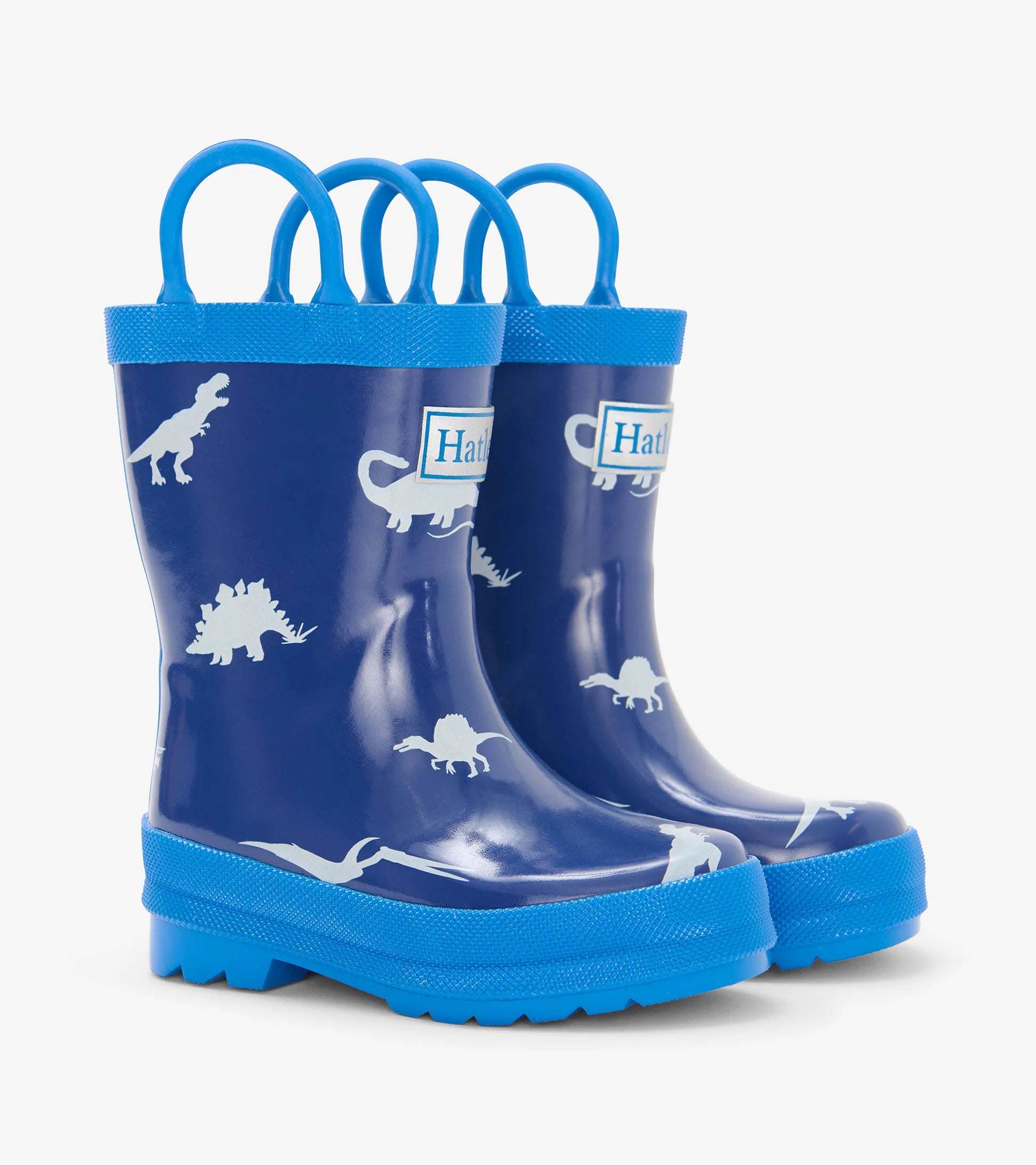 HATLEY - KIDS LITTLE DINOS RAIN BOOTS WITH HANDLES