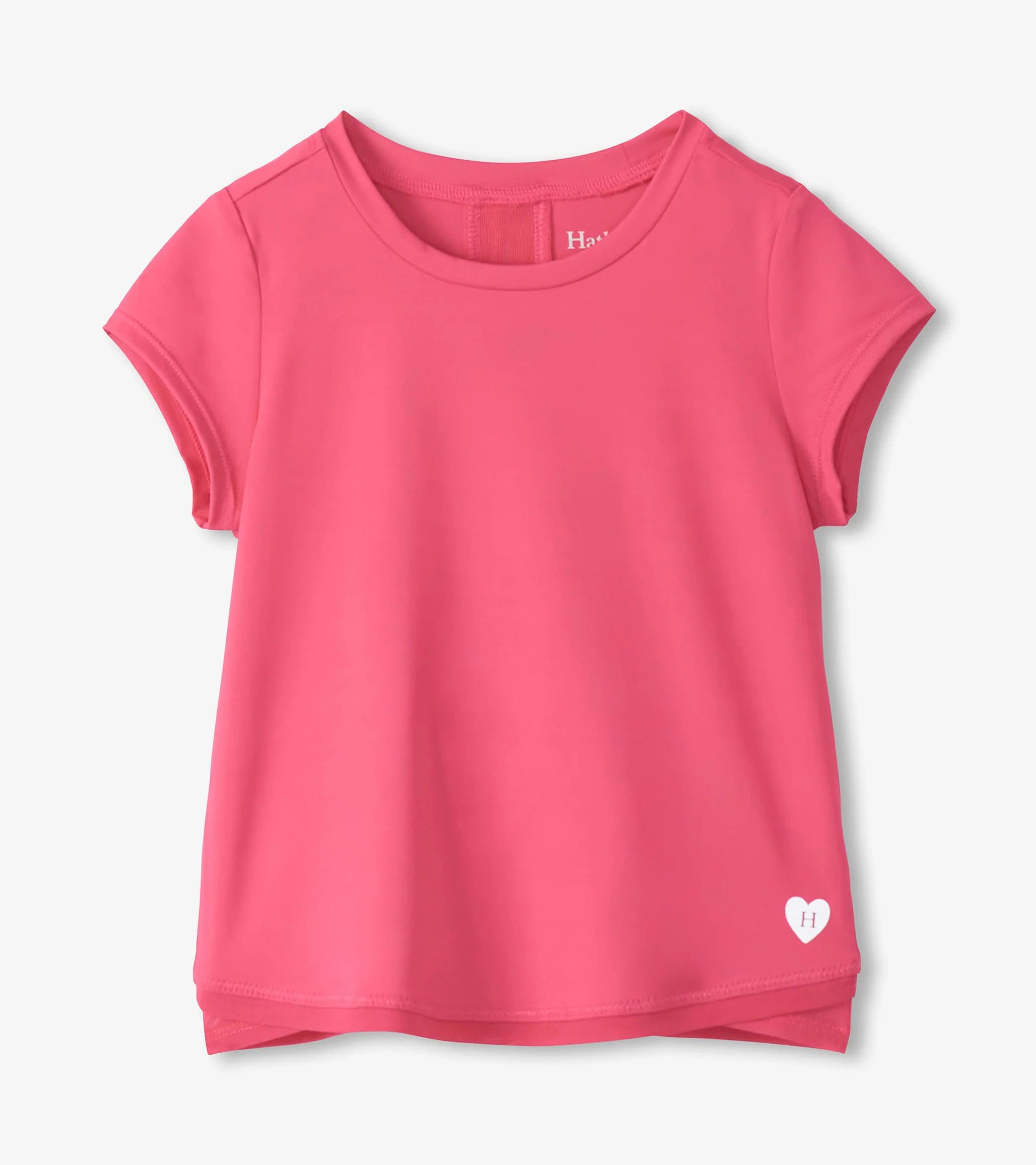 HATLEY - KIDS FANDANGO PINK MESH TRIM TEE