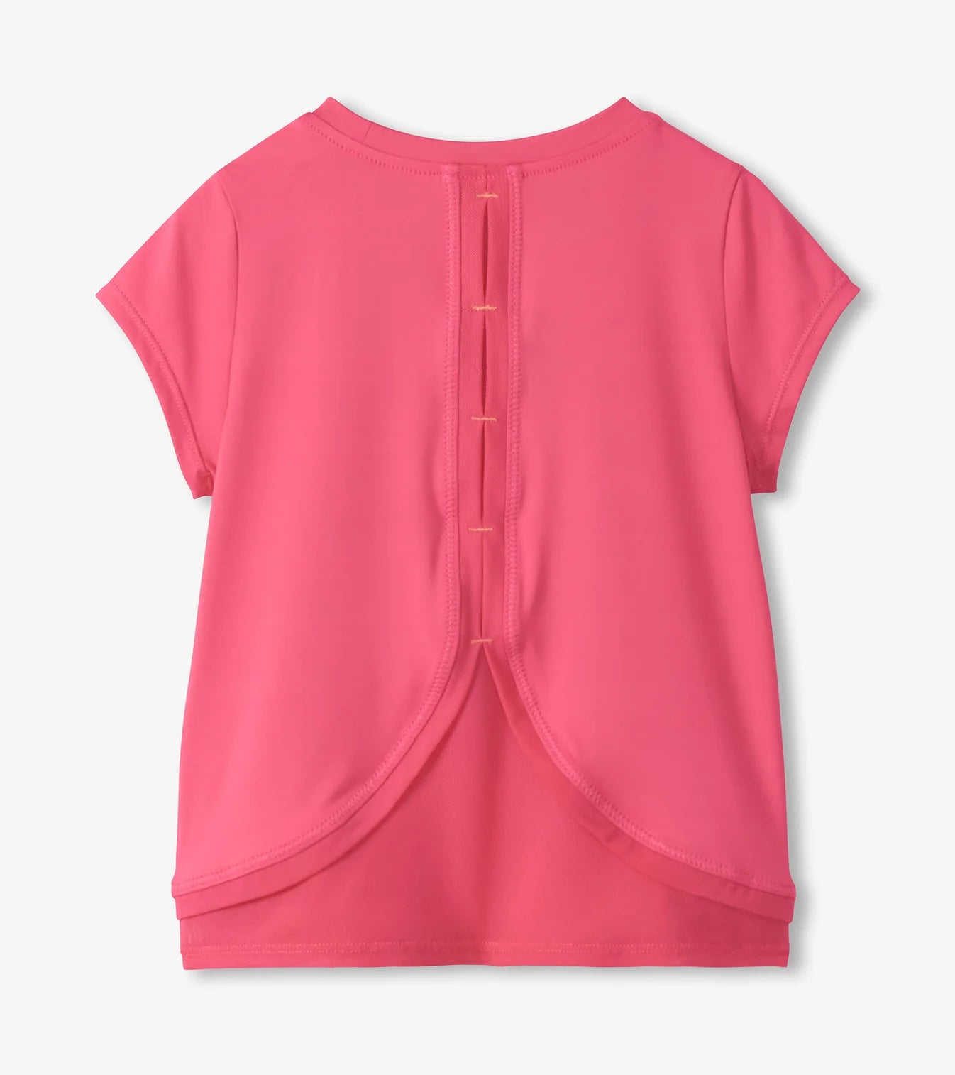 HATLEY - KIDS FANDANGO PINK MESH TRIM TEE