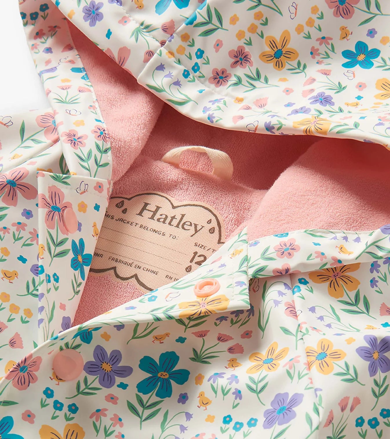 HATLEY - KIDS LITTLE GARDEN CHICKS SNAP RAIN COAT