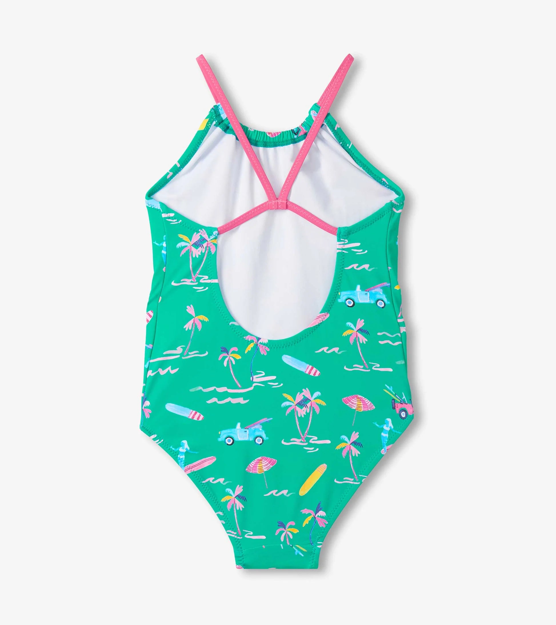 HATLEY - KIDS TROPICAL ESCAPE GATHER FRONT SWIMSUIT