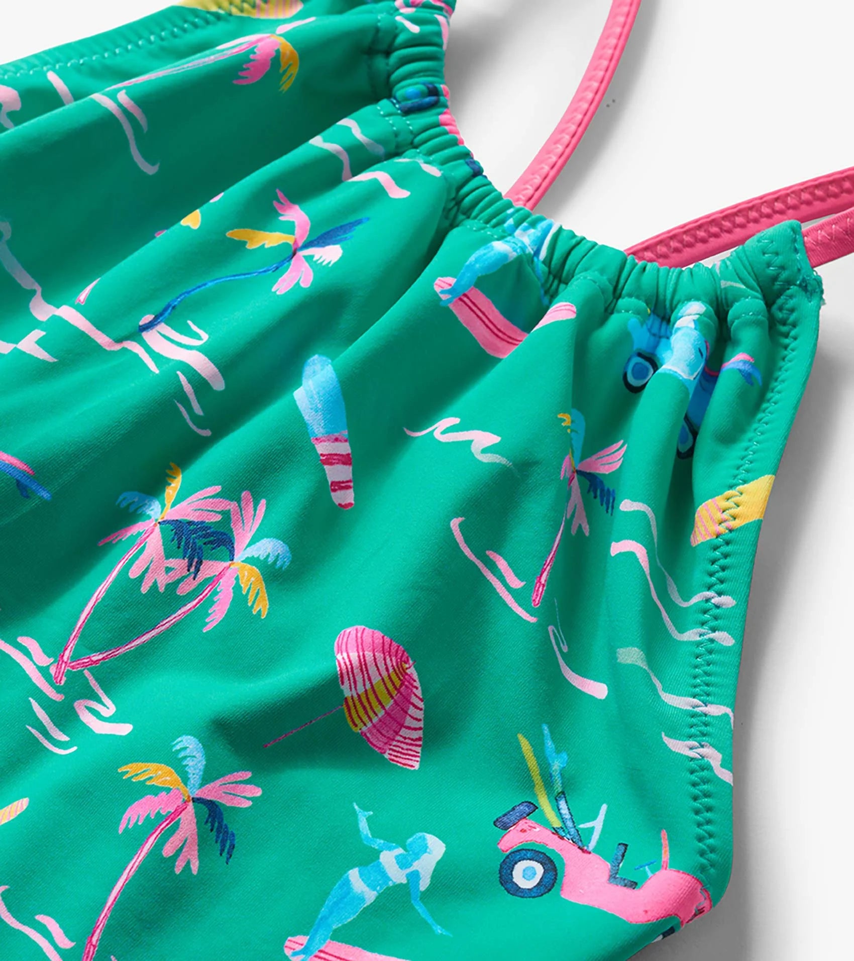 HATLEY - KIDS TROPICAL ESCAPE GATHER FRONT SWIMSUIT