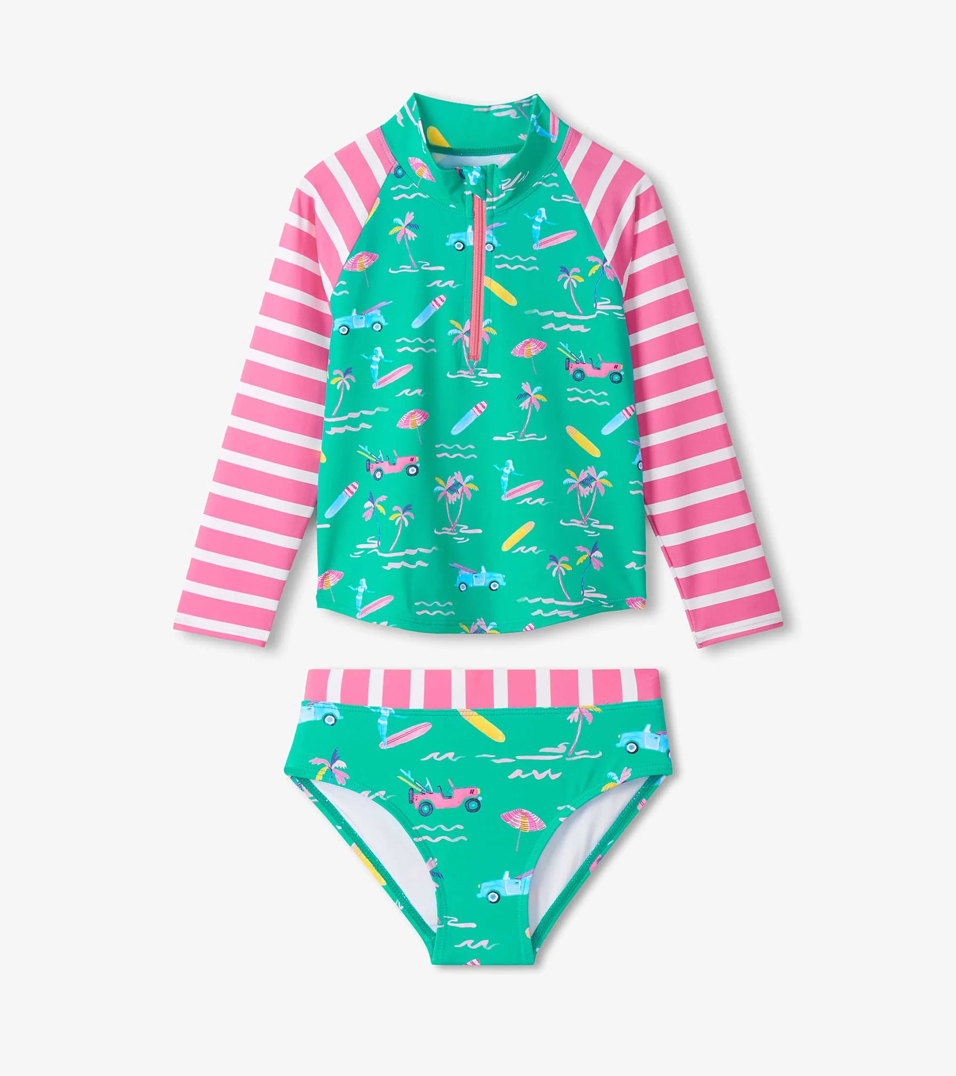 HATLEY - KIDS TROPICAL ESCAPE RASHGUARD SET