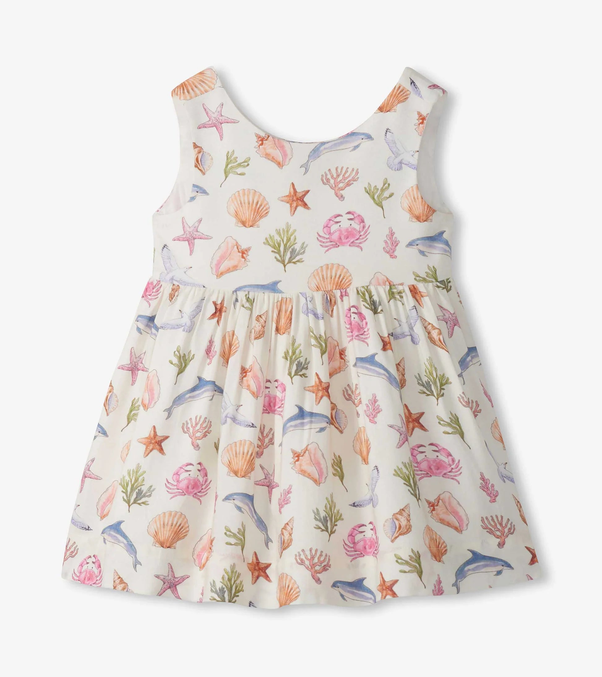 HATLEY - KIDS VINTAGE SEA LIFE SLEEVELESS PARTY DRESS