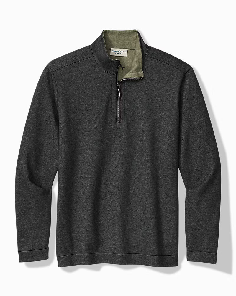 TOMMY BAHAMA - MEN'S FLIP VIEW HALF ZIP SWEATER