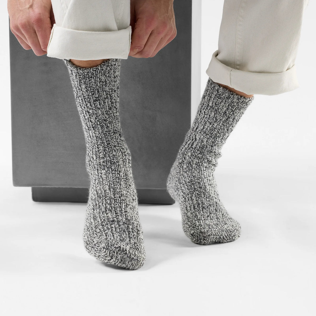 SMARTWOOL - MEN'S EVERYDAY COZY HERITAGE RIB CREW SOCK