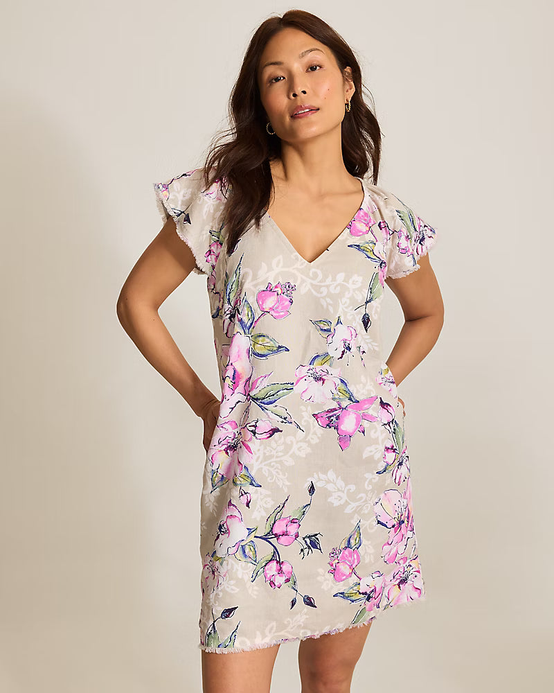 TOMMY BAHAMA - FLORAL GARDENS LINEN DRESS  Bigley Shoes and Clothing