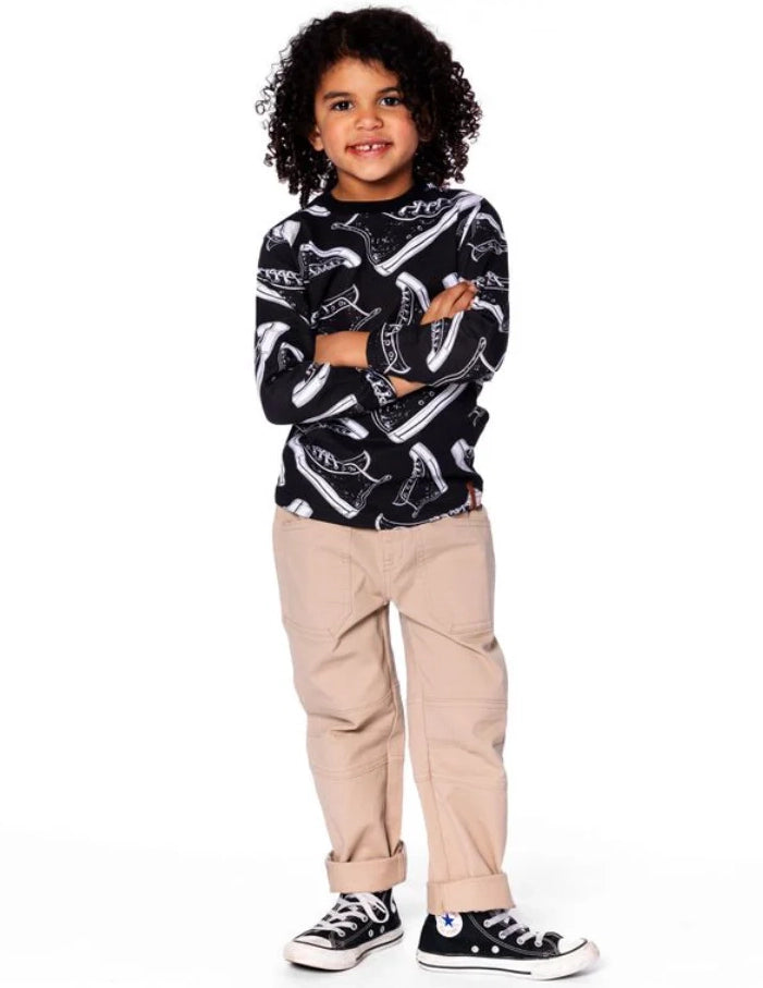 DEUX PAR DEUX- KIDS' TWILL NOUGAT JOGGER PANT