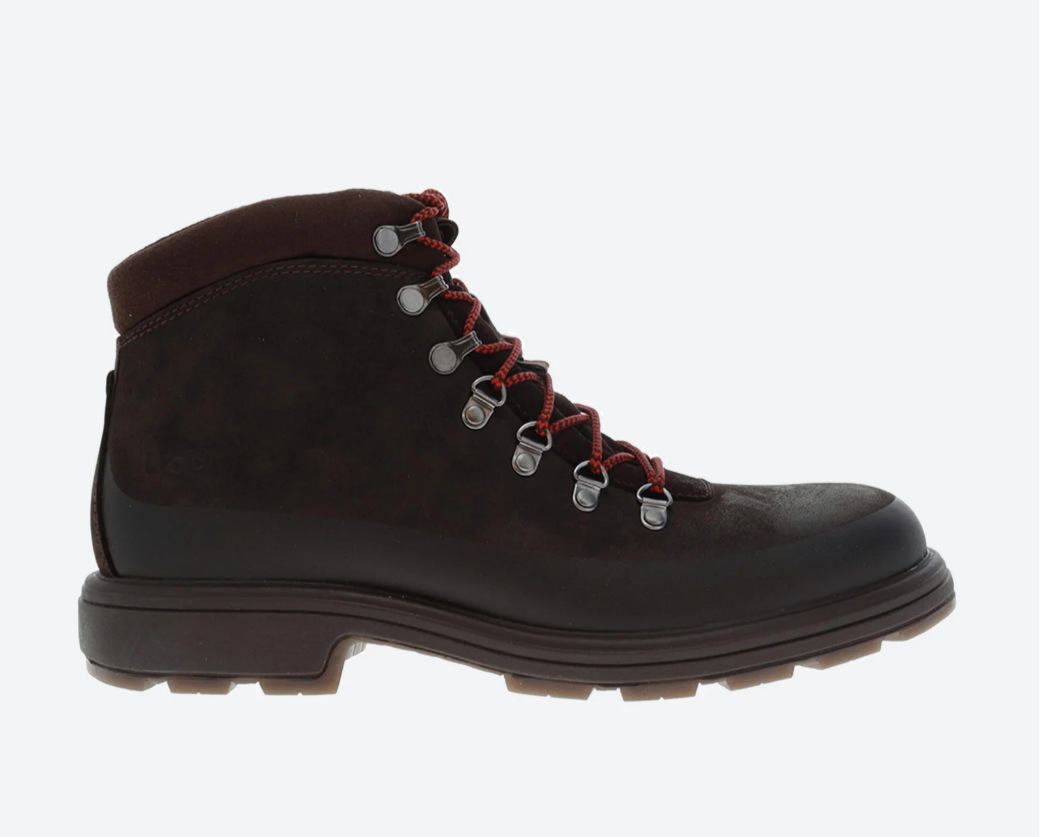 UGG Biltmore Hiker Waterproof Lace Up Suede Boots Black Men\'s Sz 10.5 Red Laces UGG Biltmore Hiker Men main image 4
