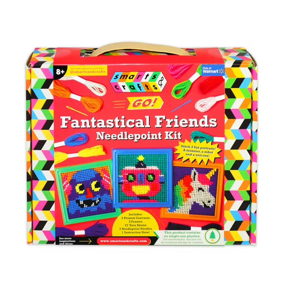 SMARTS & CRAFTS - FANTASTIC FREINDS NEEDLEPOINT KIT