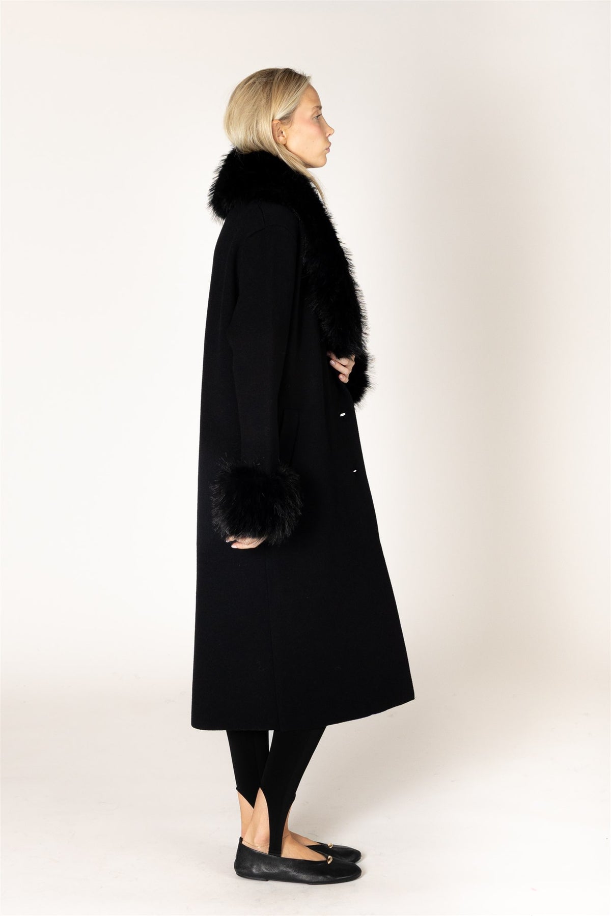 LYLA & LUXE - VICKI-FUR ESSENTIALS FUR COAT