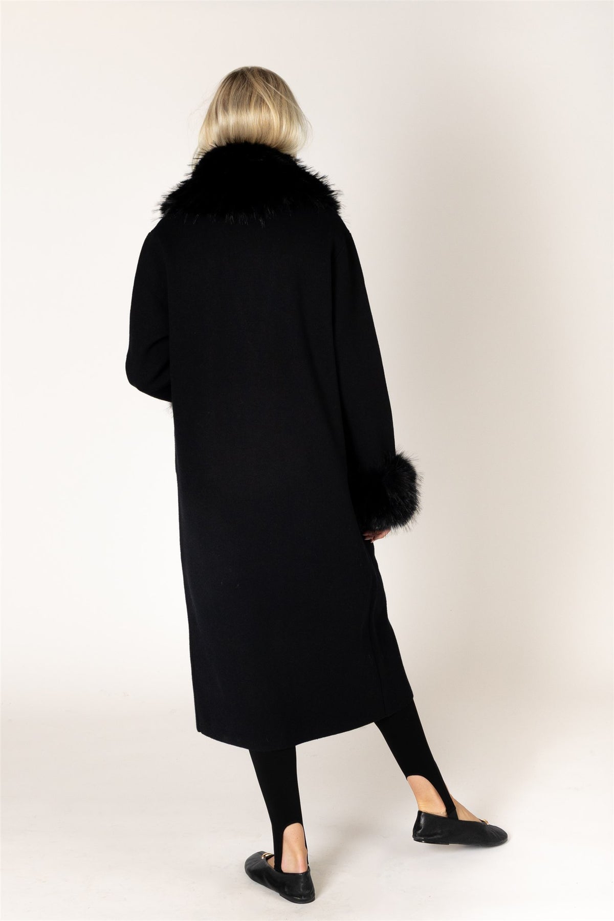 LYLA & LUXE - VICKI-FUR ESSENTIALS FUR COAT