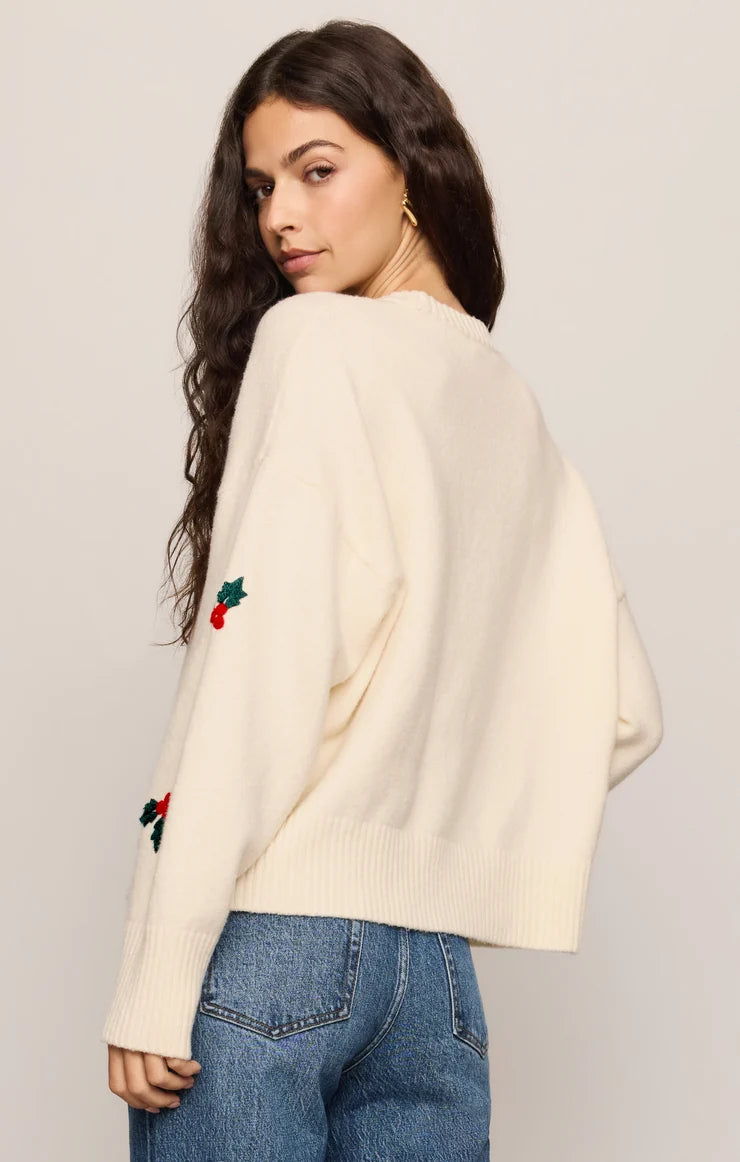 Z SUPPLY - HOLLY BERRY SWEATER