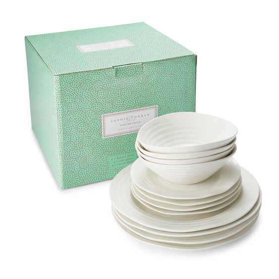 PORTMEIRION- SOPHIE CONRAN WHITE 12 PIECE SET