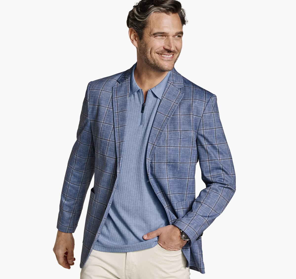 JOHNSTON & MURPHY - XC FLEX PINNACLE KNIT BLAZER