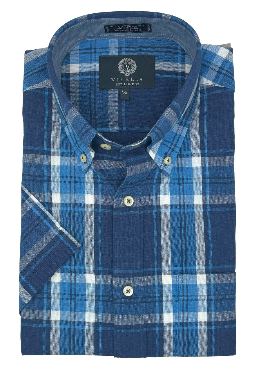 VIYELLA - MADRAS S/S SHIRT 656314