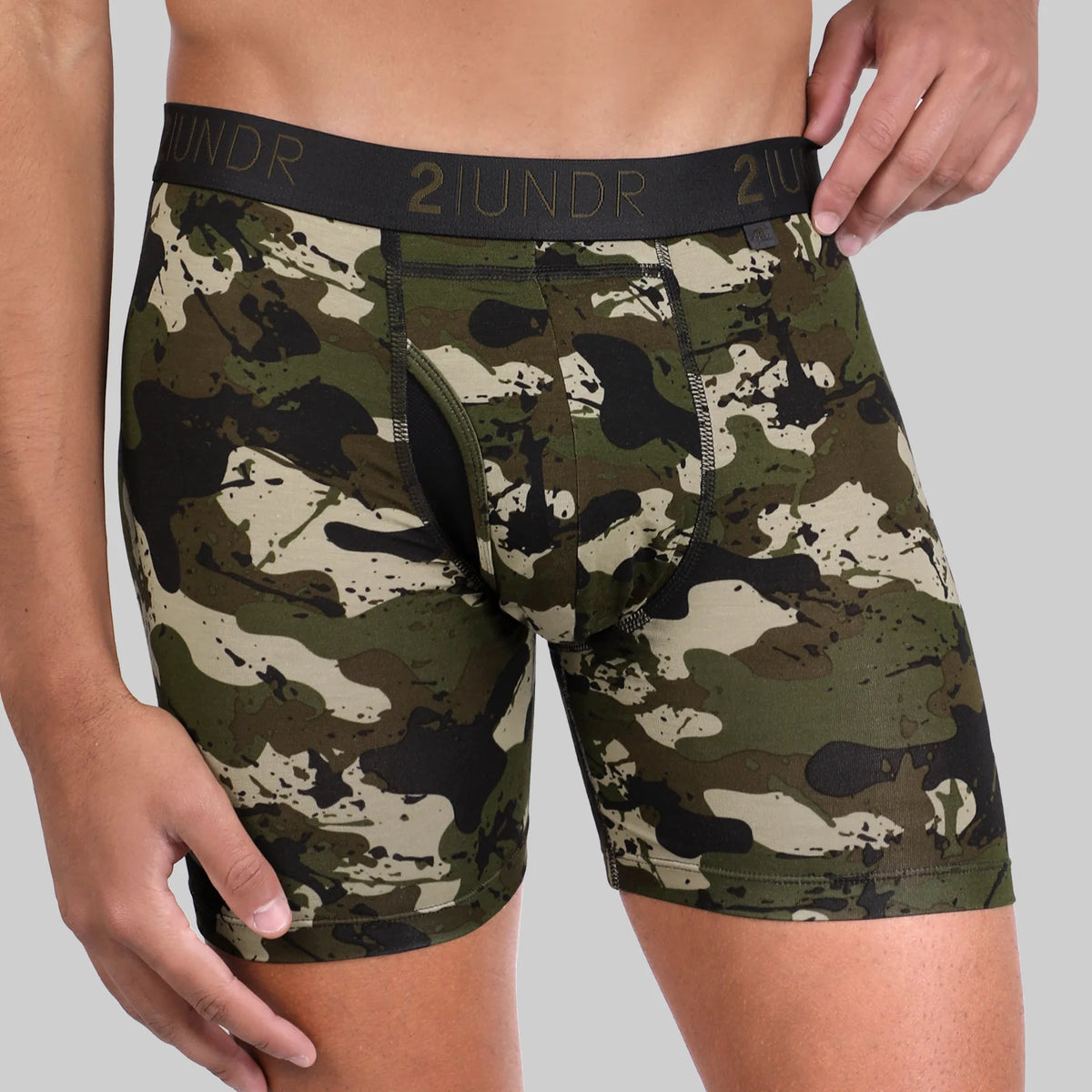 2UNDR - SWING SHIFT 6" BOXER BRIEF ARMY