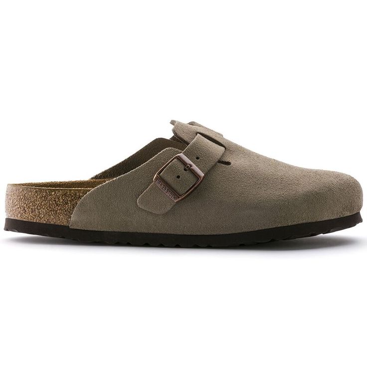BIRKENSTOCK- WOMEN'S BOSTON SOFT FOOTBED SUEDE LEATHER