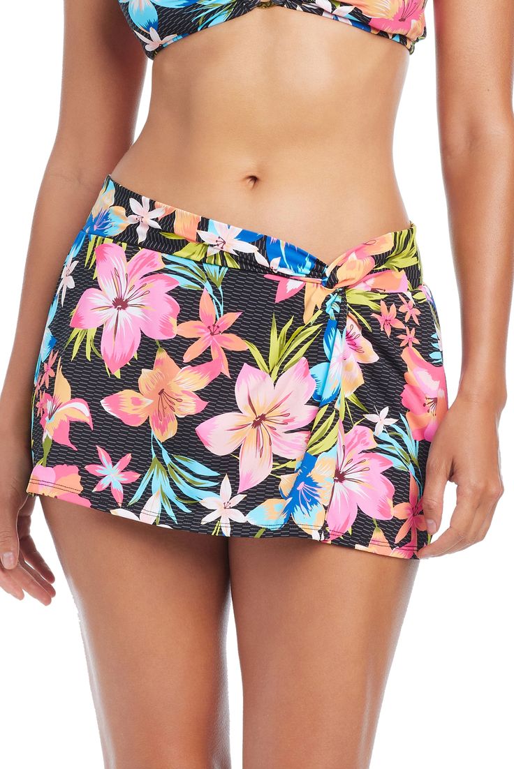 BLEU- WOMEN'S SWEET ESCAPE DRAPED SWIM SKIRT