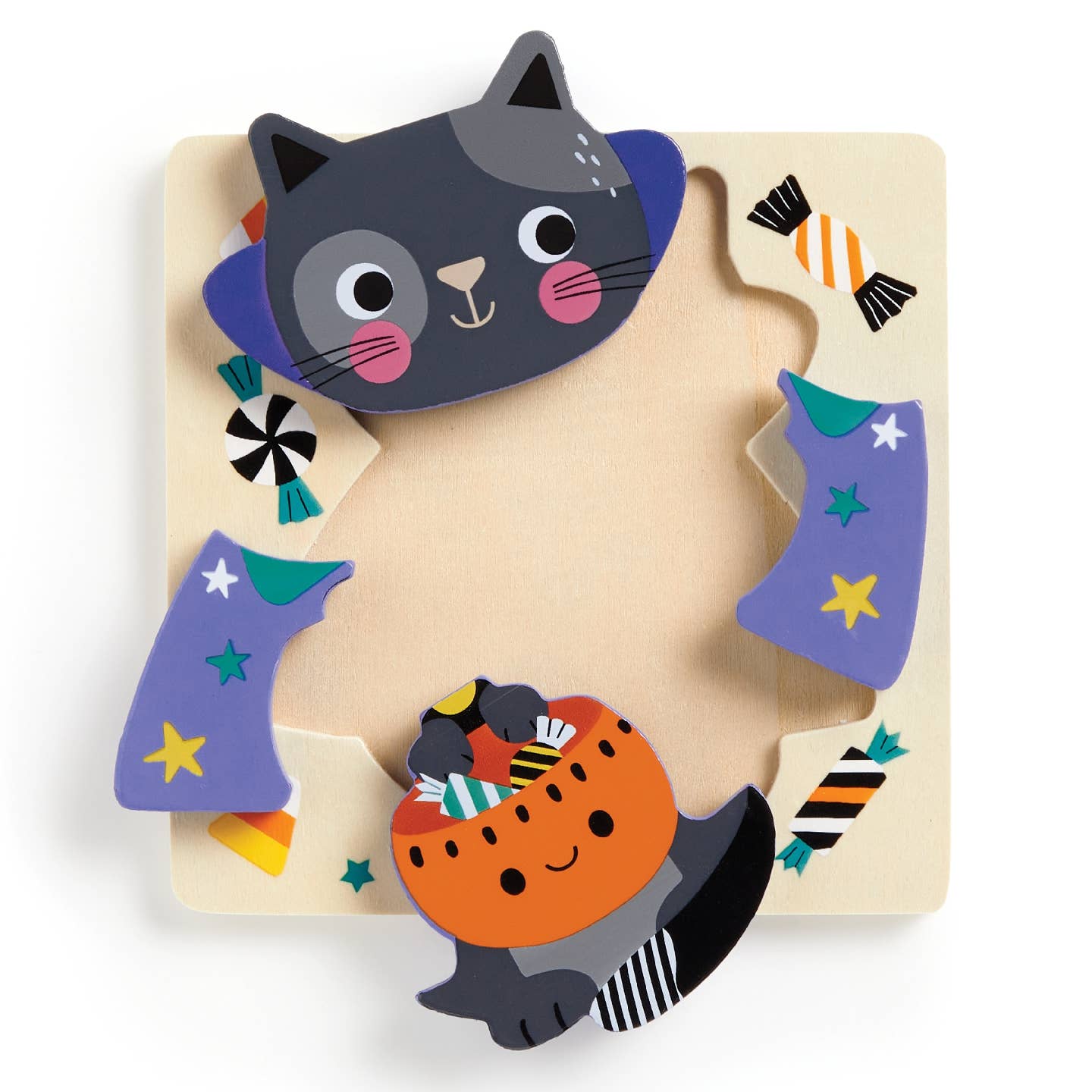 Halloween Set of 4 Wood Puzzles
