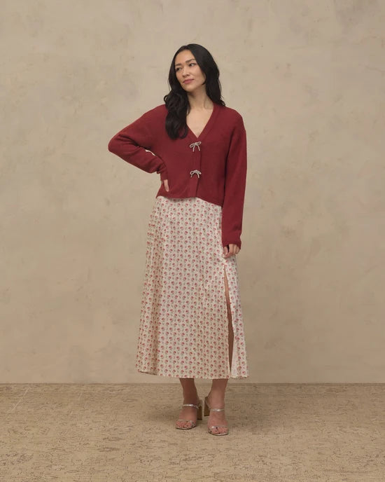 NORALEE - WOMEN'S RUBY BOW CARDIGAN