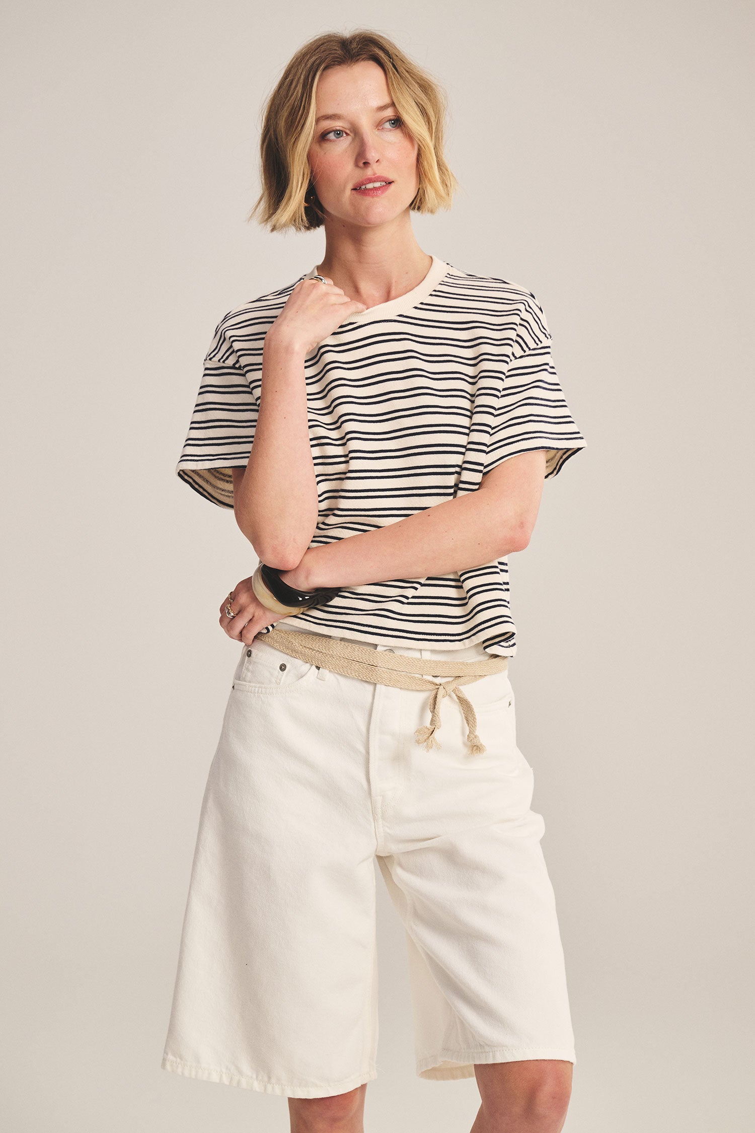 VELVET - VINTAGE STRIPE TERRY TOP BRISSA07
